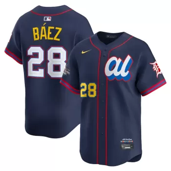 Men's American League Javier Báez Nike Navy 2025 All-Star Edition Limited Player Jersey Men's American League Javier Báez Nike Navy 2025 All-Star Edition Limited Player Jersey