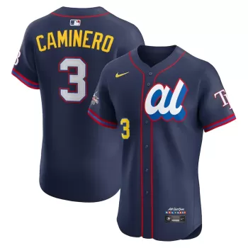Men's American League Junior Caminero Nike Navy 2025 All-Star Edition Elite Jersey Men's American League Junior Caminero Nike Navy 2025 All-Star Edition Elite Jersey