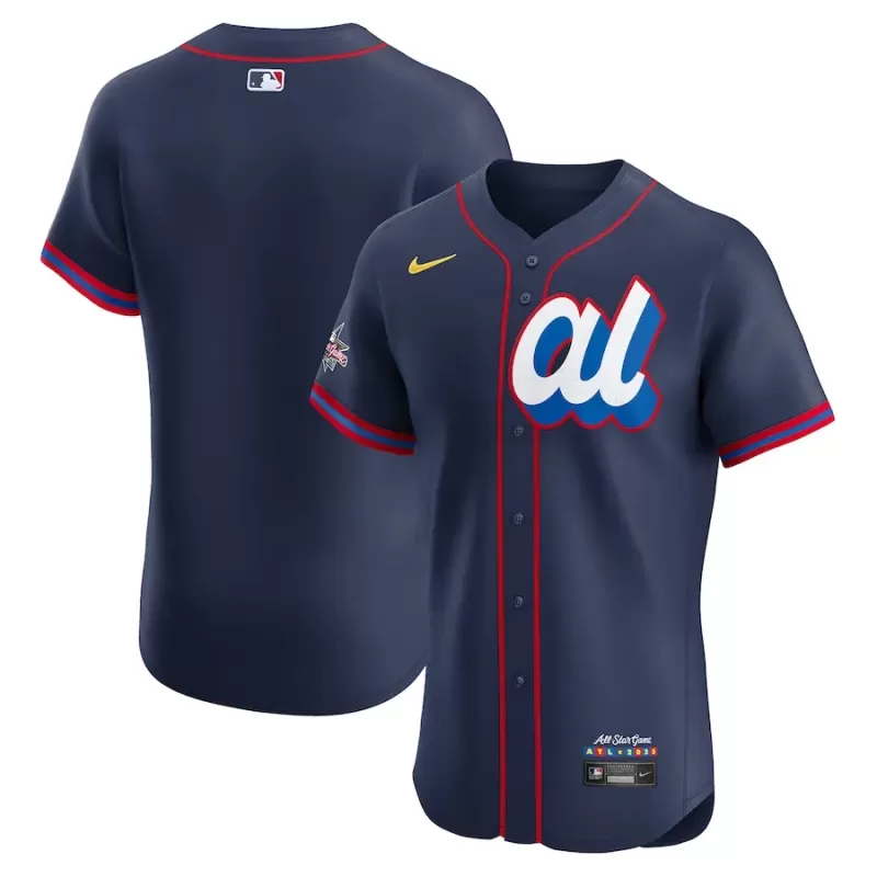 Men's American League Nike Navy 2025 All-Star Edition Elite Jersey Men's American League Nike Navy 2025 All-Star Edition Elite Jersey