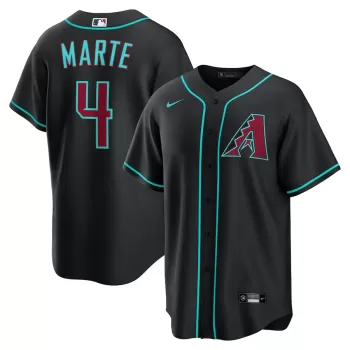 Men's Arizona Diamondbacks Ketel Marte Nike Black Alternate Replica Jersey Men's Arizona Diamondbacks Ketel Marte Nike Black Alternate Replica Jersey