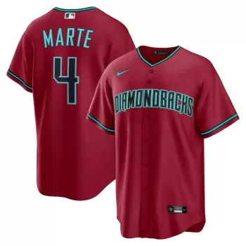 Men's Arizona Diamondbacks Ketel Marte Nike Red Alternate 2 Replica Jersey