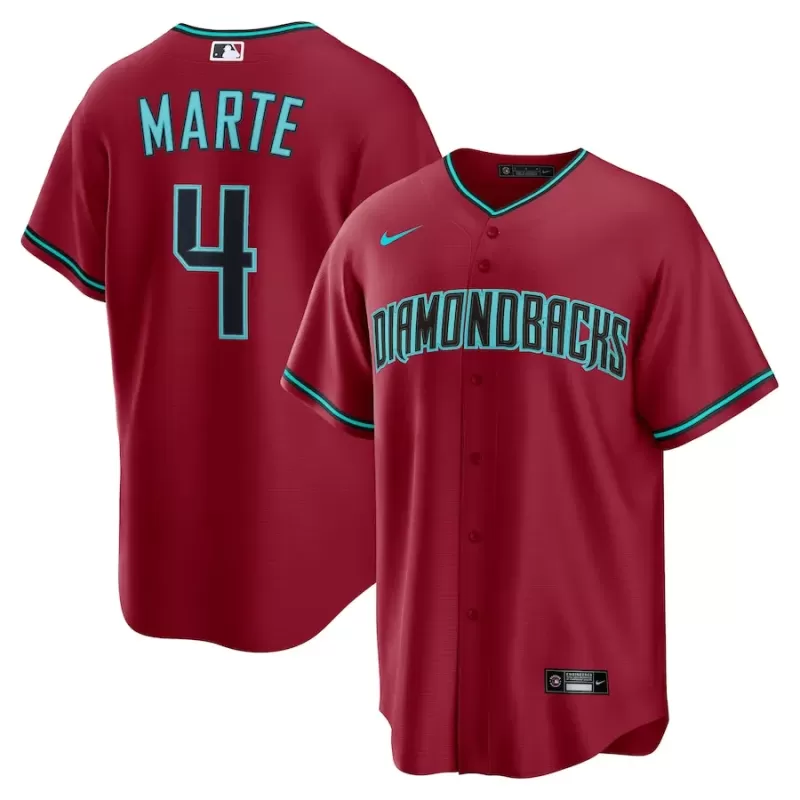 Men's Arizona Diamondbacks Ketel Marte Nike Red Alternate 2 Replica Jersey Men's Arizona Diamondbacks Ketel Marte Nike Red Alternate 2 Replica Jersey