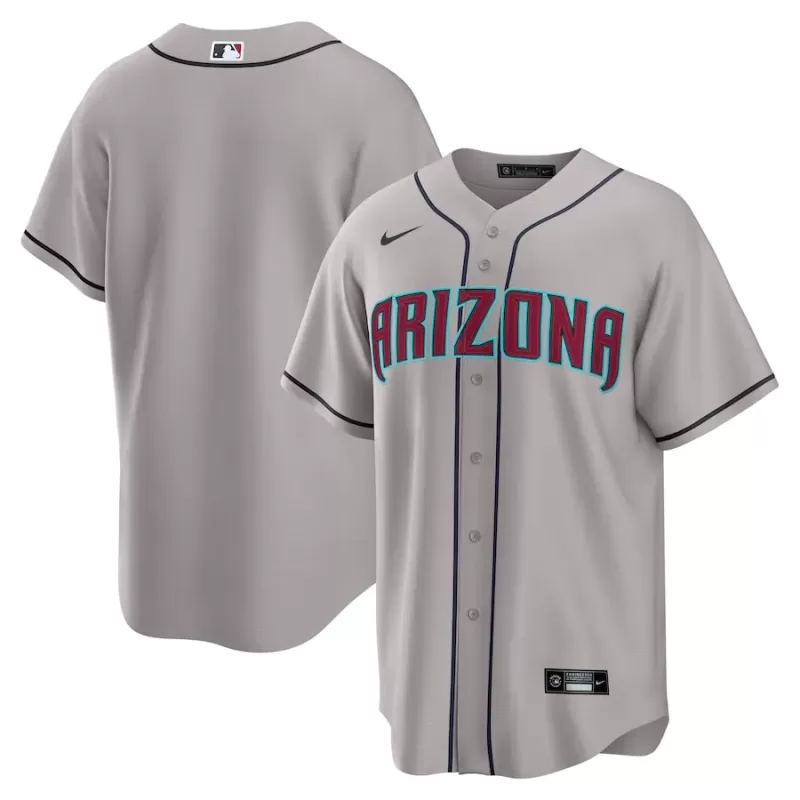 Men's Arizona Diamondbacks Nike Gray Road Replica Jersey Men's Arizona Diamondbacks Nike Gray Road Replica Jersey