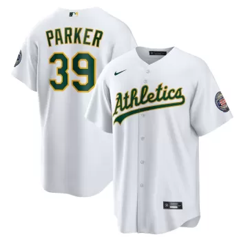 Men's Athletics Dave Parker Nike White 2025 Baseball Hall of Fame Name & Number Retired Replica Jersey
