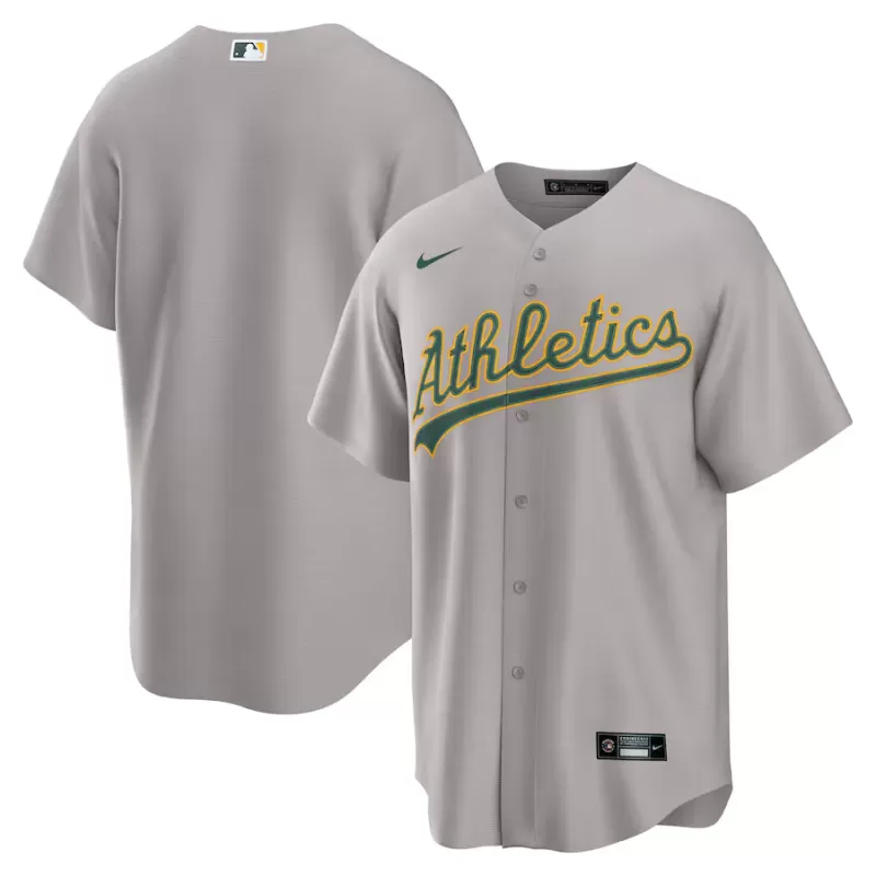 Men's Athletics Nike Gray Road Replica Jersey