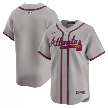 Men's Atlanta Braves Nike Gray Road Limited Jersey