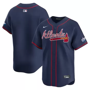 Men's Atlanta Braves Nike Navy 2025 MLB Speedway Classic Alternate Limited Jersey