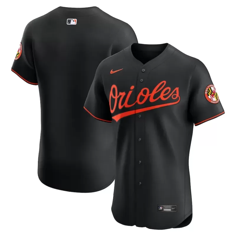 Men's Baltimore Orioles Nike Black Alternate Elite Jersey Men's Baltimore Orioles Nike Black Alternate Elite Jersey