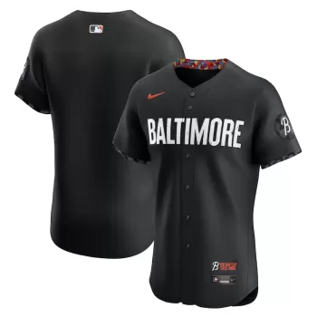 Men's Baltimore Orioles Nike Black City Connect Elite Jersey Men's Baltimore Orioles Nike Black City Connect Elite Jersey