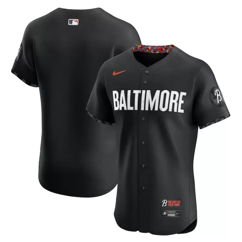 Men's Baltimore Orioles Nike Black City Connect Elite Jersey Men's Baltimore Orioles Nike Black City Connect Elite Jersey