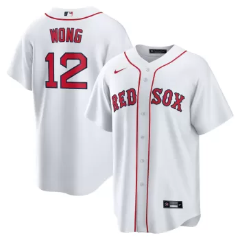 Men's Boston Red Sox Connor Wong Nike White Home Replica Jersey Men's Boston Red Sox Connor Wong Nike White Home Replica Jersey
