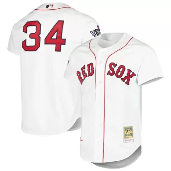 Men's Boston Red Sox David Ortiz Mitchell & Ness White Cooperstown Collection Authentic Jersey Men's Boston Red Sox David Ortiz Mitchell & Ness White Cooperstown Collection Authentic Jersey