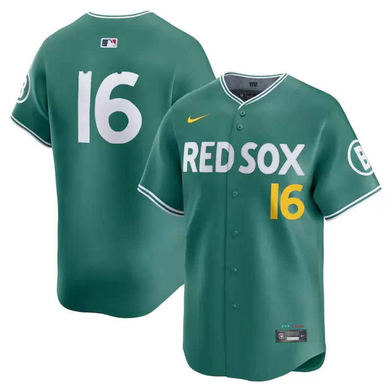 Men's Boston Red Sox Jarren Duran Nike Green 2025 City Connect Limited Player Jersey Men's Boston Red Sox Jarren Duran Nike Green 2025 City Connect Limited Player Jersey