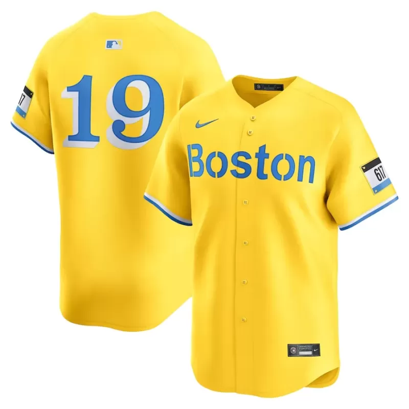 Men's Boston Red Sox Roman Anthony Nike Gold City Connect Limited Jersey Men's Boston Red Sox Roman Anthony Nike Gold City Connect Limited Jersey