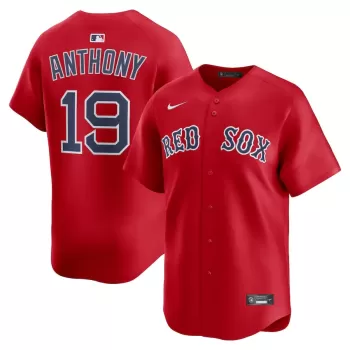 Men's Boston Red Sox Roman Anthony Nike Red Alternate Limited Player Jersey Men's Boston Red Sox Roman Anthony Nike Red Alternate Limited Player Jersey