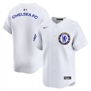 Men's Chelsea Nike White 2025 Soccer x MLB Limited Jersey Men's Chelsea Nike White 2025 Soccer x MLB Limited Jersey