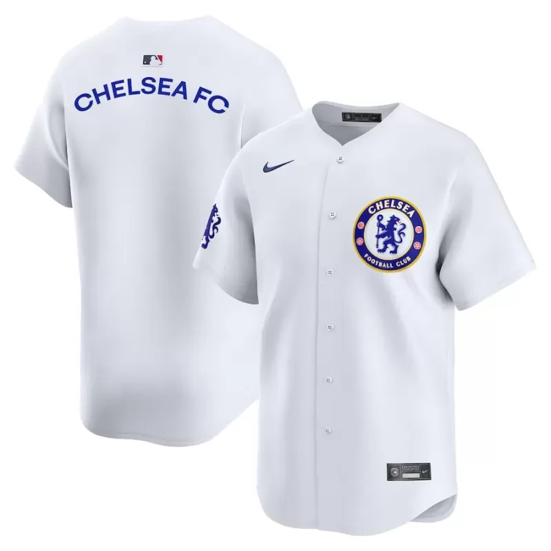 Men's Chelsea Nike White 2025 Soccer x MLB Limited Jersey Men's Chelsea Nike White 2025 Soccer x MLB Limited Jersey