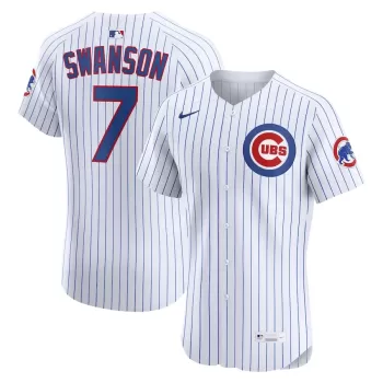 Men's Chicago Cubs Dansby Swanson Nike White Home Elite Jersey Men's Chicago Cubs Dansby Swanson Nike White Home Elite Jersey
