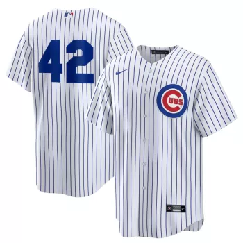 Men's Chicago Cubs Nike White Home 2025 Jackie Robinson Day Replica Jersey Men's Chicago Cubs Nike White Home 2025 Jackie Robinson Day Replica Jersey