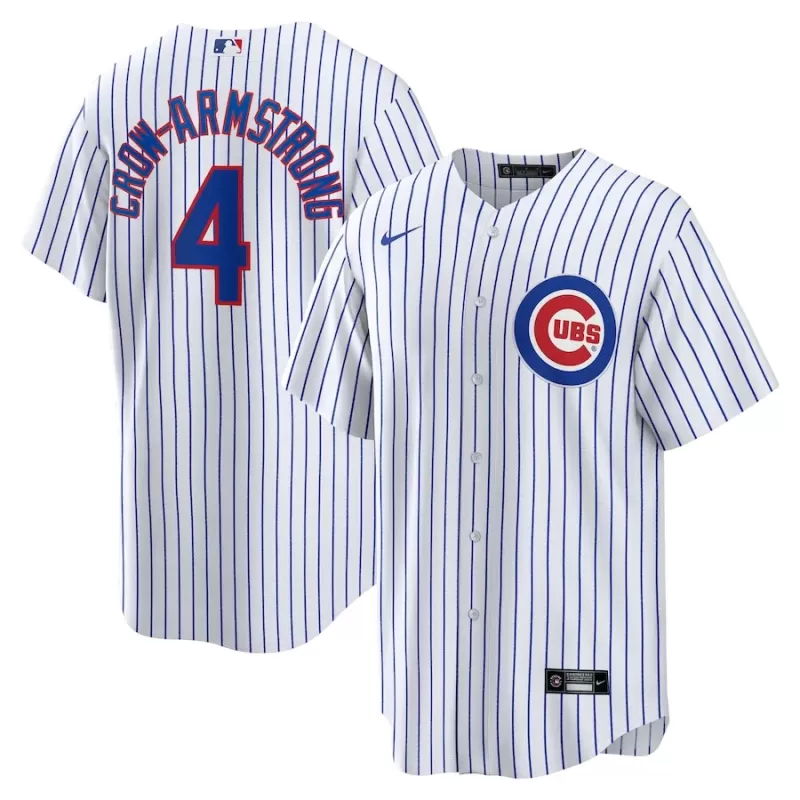Men's Chicago Cubs Pete Crow-Armstrong Nike White Home Replica Jersey