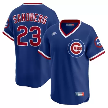 Men's Chicago Cubs Ryne Sandberg Nike Royal Throwback Cooperstown Collection Limited Jersey Men's Chicago Cubs Ryne Sandberg Nike Royal Throwback Cooperstown Collection Limited Jersey