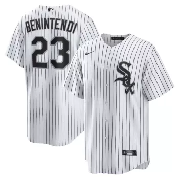 Men's Chicago White Sox Andrew Benintendi Nike White/Black Home Official Player Jersey Men's Chicago White Sox Andrew Benintendi Nike White/Black Home Official Player Jersey