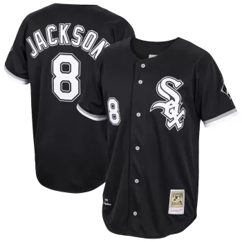 Men's Chicago White Sox Bo Jackson Black Cooperstown Collection 1993 Authentic Player Jersey Men's Chicago White Sox Bo Jackson Black Cooperstown Collection 1993 Authentic Player Jersey