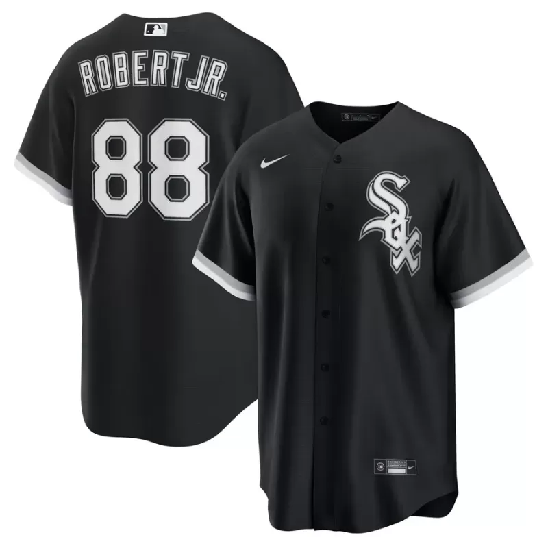 Men's Chicago White Sox Luis Robert Jr. Nike Black Alternate 2 Replica Jersey Men's Chicago White Sox Luis Robert Jr. Nike Black Alternate 2 Replica Jersey