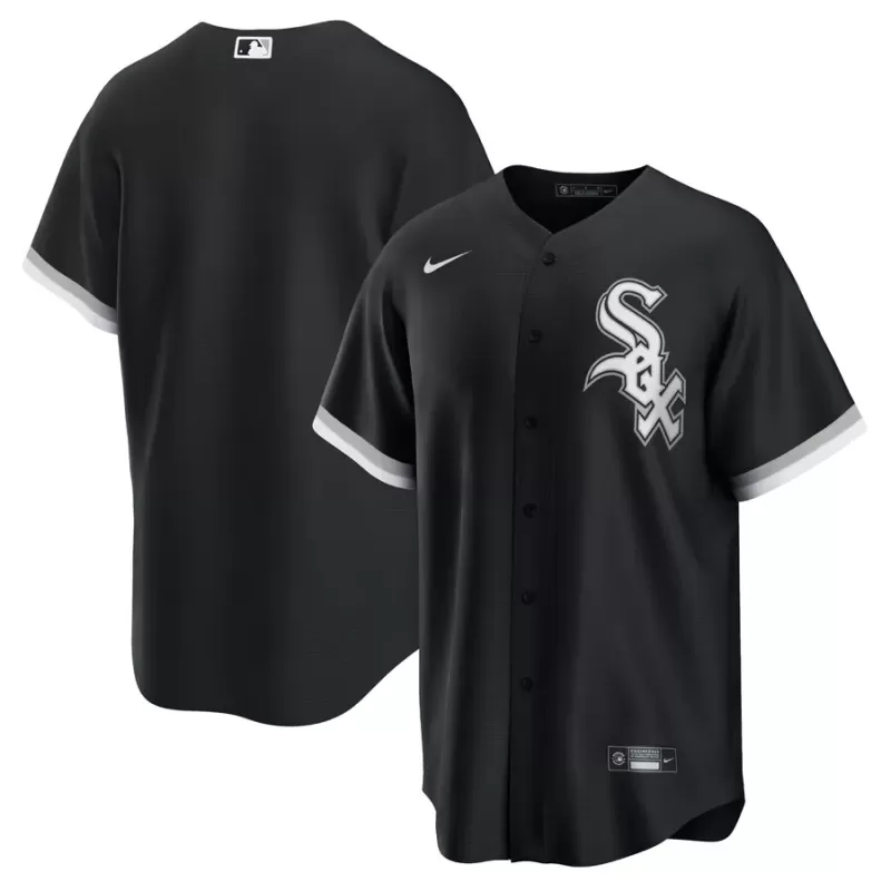 Men's Chicago White Sox Nike Black Alternate Replica Team Jersey Men's Chicago White Sox Nike Black Alternate Replica Team Jersey