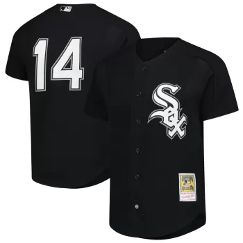 Men's Chicago White Sox Paul Konerko Mitchell & Ness Black Authentic Batting Practice Jersey Men's Chicago White Sox Paul Konerko Mitchell & Ness Black Authentic Batting Practice Jersey