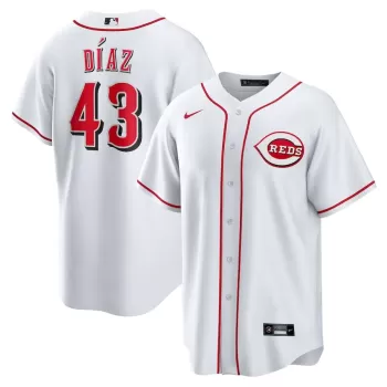 Men's Cincinnati Reds Alexis Diaz Nike White Home Replica Jersey