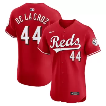Men's Cincinnati Reds Elly De La Cruz Nike Red Alternate Elite Jersey Men's Cincinnati Reds Elly De La Cruz Nike Red Alternate Elite Jersey