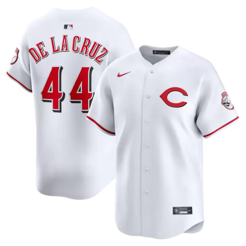 Men's Cincinnati Reds Elly De La Cruz Nike White Alternate 2 Limited Player Jersey Men's Cincinnati Reds Elly De La Cruz Nike White Alternate 2 Limited Player Jersey