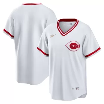 Men's Cincinnati Reds Nike White Home Cooperstown Collection Team Jersey Men's Cincinnati Reds Nike White Home Cooperstown Collection Team Jersey