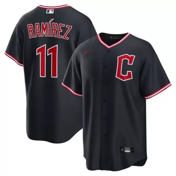 Men's Cleveland Guardians José Ramírez Nike Navy Alternate Replica Jersey