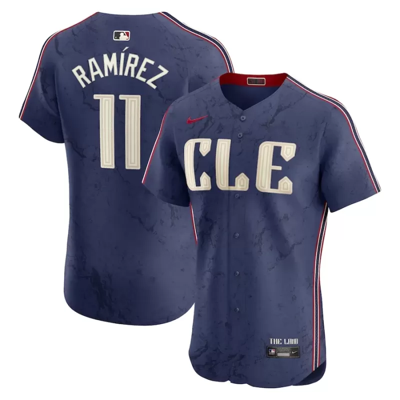 Men's Cleveland Guardians José Ramírez Nike Navy City Connect Elite Jersey Men's Cleveland Guardians José Ramírez Nike Navy City Connect Elite Jersey