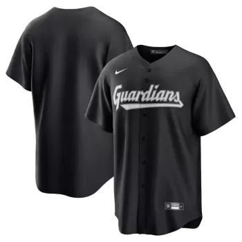 Men's Cleveland Guardians Nike Black Lights Out Replica Jersey Men's Cleveland Guardians Nike Black Lights Out Replica Jersey