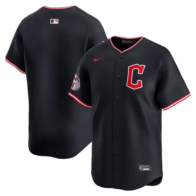 Men's Cleveland Guardians Nike Navy Alternate Limited Jersey Men's Cleveland Guardians Nike Navy Alternate Limited Jersey