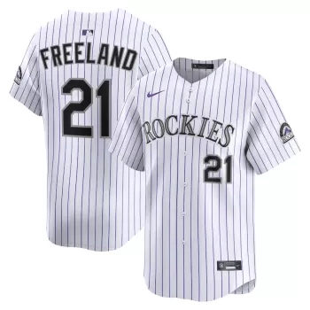 Men's Colorado Rockies Kyle Freeland Nike White Home Limited Player Jersey Men's Colorado Rockies Kyle Freeland Nike White Home Limited Player Jersey
