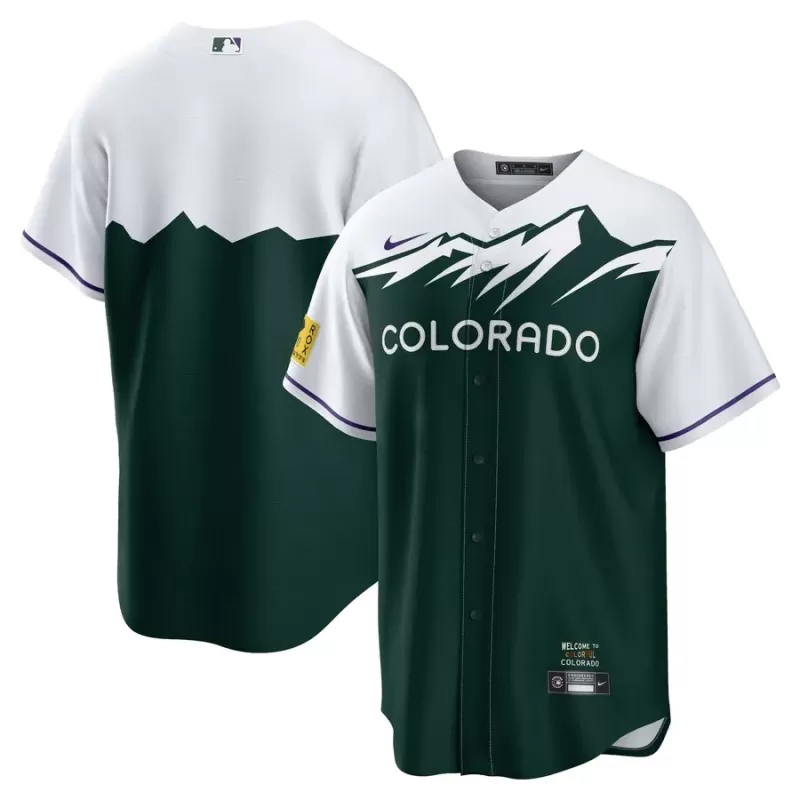 Men's Colorado Rockies Nike Green City Connect Replica Team Jersey Men's Colorado Rockies Nike Green City Connect Replica Team Jersey