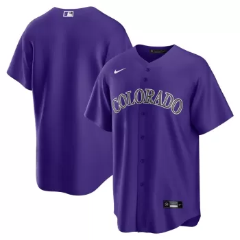 Men's Colorado Rockies Nike Purple Alternate Replica Team Jersey Men's Colorado Rockies Nike Purple Alternate Replica Team Jersey