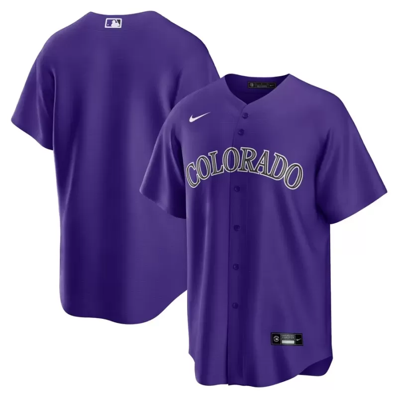 Men's Colorado Rockies Nike Purple Alternate Replica Team Jersey Men's Colorado Rockies Nike Purple Alternate Replica Team Jersey