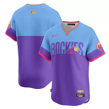 Men's Colorado Rockies Nike Purple/Light Blue 2025 City Connect Limited Jersey Men's Colorado Rockies Nike Purple/Light Blue 2025 City Connect Limited Jersey