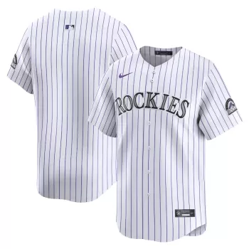 Men's Colorado Rockies Nike White Home Limited Player Jersey Men's Colorado Rockies Nike White Home Limited Player Jersey