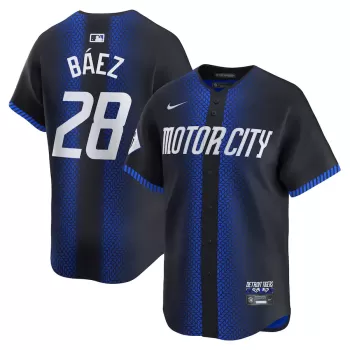 Men's Detroit Tigers Javier Báez Nike Navy City Connect Limited Player Jersey Men's Detroit Tigers Javier Báez Nike Navy City Connect Limited Player Jersey