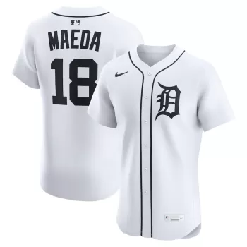 Men's Detroit Tigers Kenta Maeda Nike White Home Elite Jersey Men's Detroit Tigers Kenta Maeda Nike White Home Elite Jersey