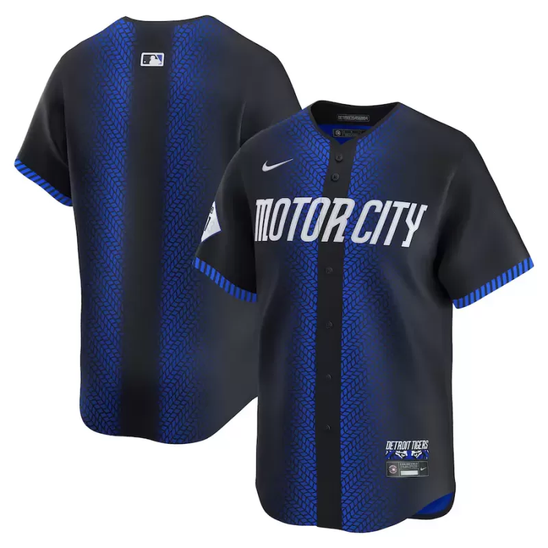 Men's Detroit Tigers Nike Blue City Connect Limited Jersey Men's Detroit Tigers Nike Blue City Connect Limited Jersey