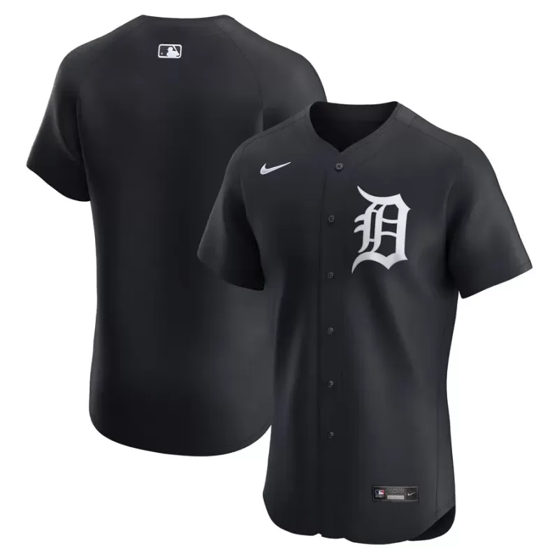 Men's Detroit Tigers Nike Navy Alternate 2 Elite Jersey Men's Detroit Tigers Nike Navy Alternate 2 Elite Jersey