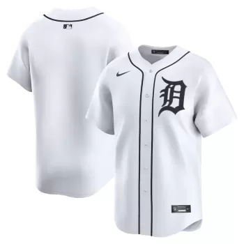 Men's Detroit Tigers Nike White Home Limited Jersey Men's Detroit Tigers Nike White Home Limited Jersey