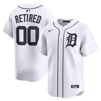 Men's Detroit Tigers Nike White Home Limited Pick-A-Player Retired Roster Jersey Men's Detroit Tigers Nike White Home Limited Pick-A-Player Retired Roster Jersey